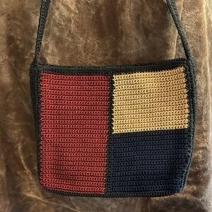 The Sak Color Block Crochet Shoulder Bag